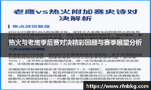 热火与老鹰季后赛对决精彩回顾与赛季展望分析